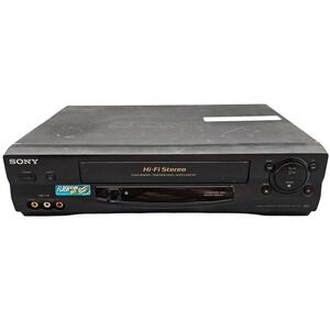 Sony Black SLV-N55 VCR Hi-Fi Stereo VHS Flash Rewind (For Parts Or Repair)